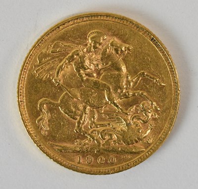 Lot 1570 - A Victoria 1900 full sovereign, old head.