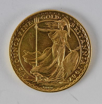 Lot 1567 - An Elizabeth II 1987 1/2 oz fine gold...