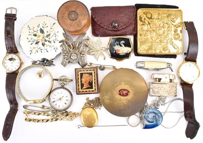 Lot 1034 - A collection of costume jewellery and...