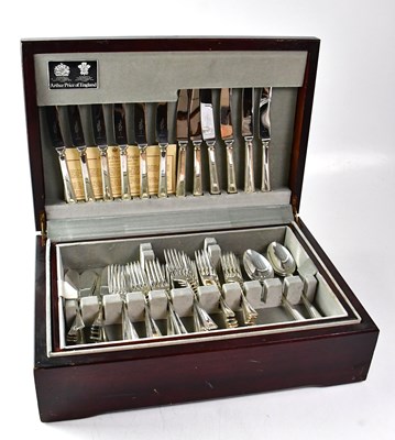 Lot 892 - ARTHUR PRICE; a mahogany cased canteen of...
