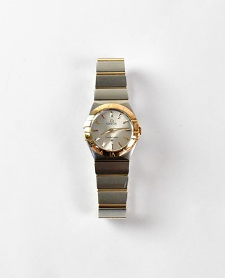 Lot 1064 - OMEGA; a ladies' 'Constellation' stainless...