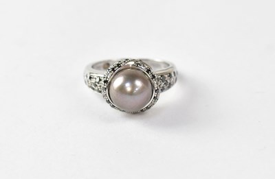 Lot 947 - MAUBOUSSIN; an 18ct white gold 'Perle Caviar...