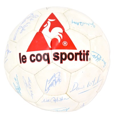 Lot 820 - SIR TOM FINNEY; a signed Le Coq Sportif...