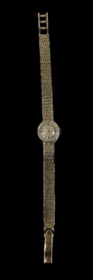 Lot 1644 - ROTARY; a 9ct yellow gold lady's wristwatch on...