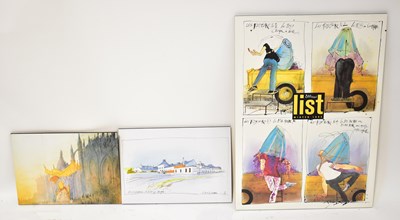 Lot 752 - Eight prints relating to Ralph Steadman, three...