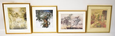 Lot 754 - Sixteen Arthur Rackham prints, to include...