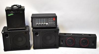 Lot 845 - FENDER; an LX-1504 Powered Mixer, a Vester...