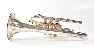 Lot 828 - BESSON; a 'Class A Prototype' cornet, model no....