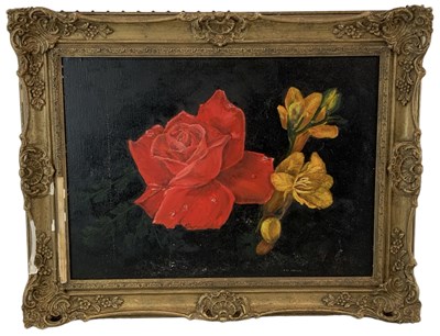 Lot 217 - UNATTRIBUTED; modern gilt framed oil on canvas,...