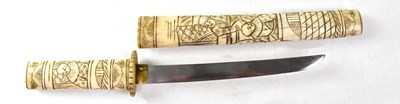 Lot 515 - A early 20th century Japanese bone-handled...