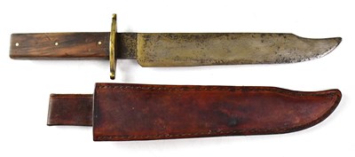 Lot 507 - A 19th century Bowie knife with 24.5cm blade,...