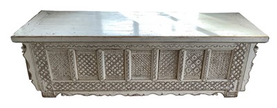 Lot 70 - A modern white painted Eastern style sideboard...