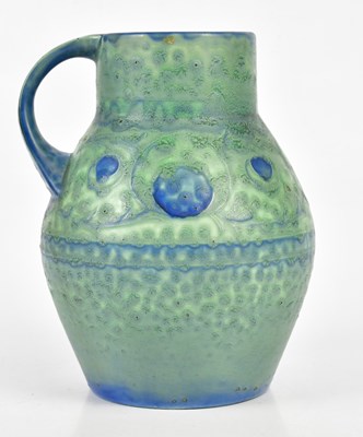 Lot 2281 - WILLIAM MOORCROFT; an Art Deco salt glaze vase,...