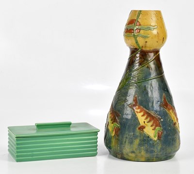Lot 2279 - KEITH MURRAY FOR WEDGWOOD; a rectangular box...