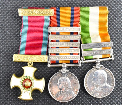 Lot 606 - A Victorian miniature three medal group...
