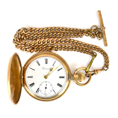 Lot 1057 - LANCASHIRE WATCH CO; a Prescot gold plated...