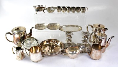 Lot 899 - A small collection of silver items comprising...