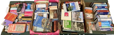 Lot 389 - Four boxes of all world travel books.
