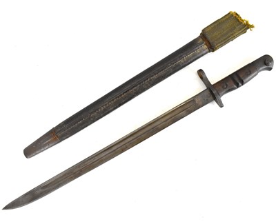 Lot 508 - REMMINGTON; a WWI 1913 pattern bayonet, dated...