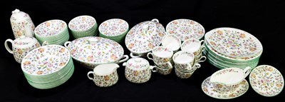 Lot 819 - MINTON; a ninety-three piece 'Haddon Hall'...