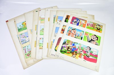 Lot 267 - BILL MEVIN; a group of ten original storyboard...
