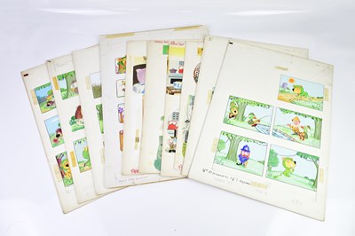 Lot 272 - BILL MEVIN; a group of ten original storyboard...
