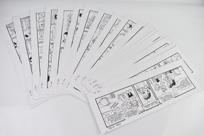 Lot 158 - BILL MEVIN; a group of ten original storyboard...
