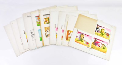 Lot 163 - BILL MEVIN; a group of ten original storyboard...