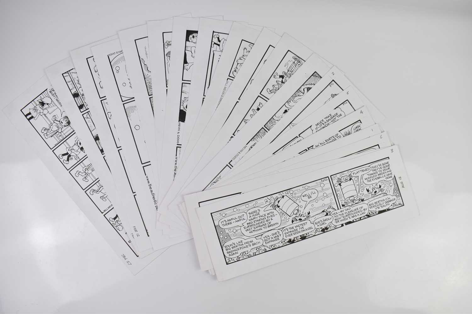 Lot 21 - BILL MEVIN (AND MAURICE DODD); twenty black...