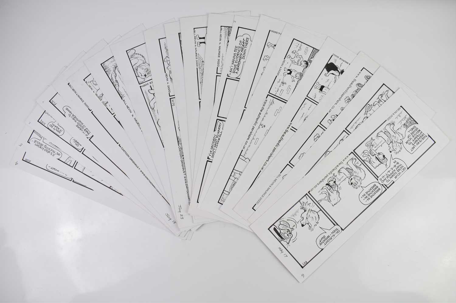Lot 25 - BILL MEVIN (AND MAURICE DODD); twenty black...