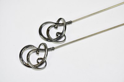Lot 2297 - CHARLES HORNER; a pair of silver topped Art...