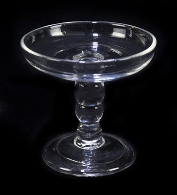Lot 535 - A 19th century miniature glass tazza, with...