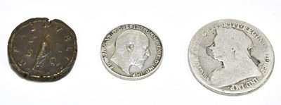 Lot 1927 - A Roman denarius diadumeniam copper coin,...