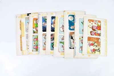 Lot 5 - BILL MEVIN; ten original storyboard hand...