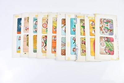 Lot 7 - BILL MEVIN; ten original storyboard hand...