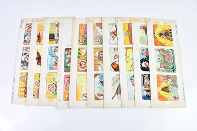 Lot 10 - BILL MEVIN; ten original storyboard hand...