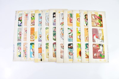 Lot 11 - BILL MEVIN; ten original storyboard hand...