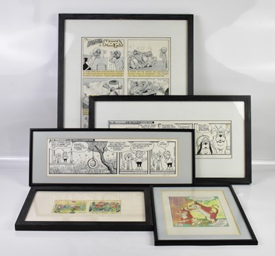 Lot 2 - BILL MEVIN; five framed and glazed original...
