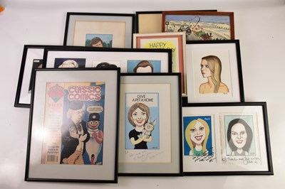 Lot 1 - BILL MEVIN; a group of various hand drawn...