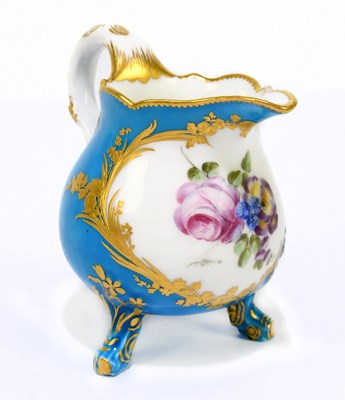 Lot 730 - SEVRES; a 19th century hand painted footed...