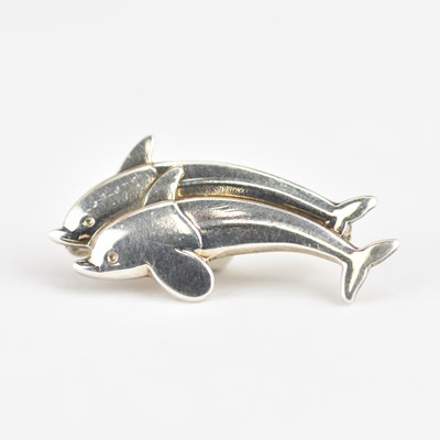 Lot 994 - GEORG JENSEN; a small silver brooch, no. 317B,...