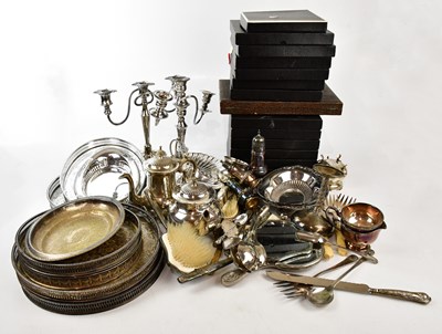 Lot 2259 - A large collection of silver plated items to...