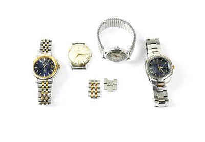 Lot 1076 - Four various wristwatches comprising a Seiko...