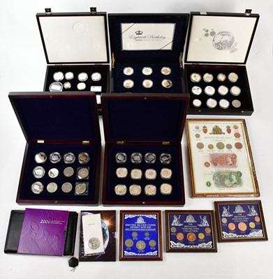 Lot 2373 - A collection of proof coins, to include the...