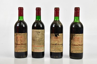 Lot 2813 - RED WINE; three bottles of Château Miraval,...