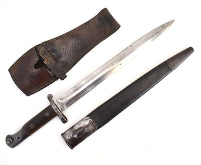 Lot 506 - A British Army 1903 pattern sword bayonet,...