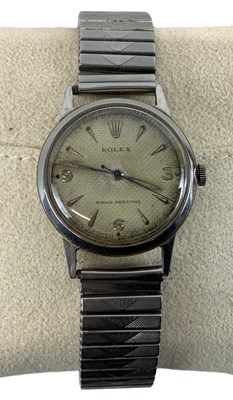 Lot 1638 - ROLEX; a 1950s gentleman's shock-resisting...
