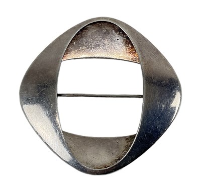 Lot 1507 - GEORG JENSEN; a silver brooch designed by...