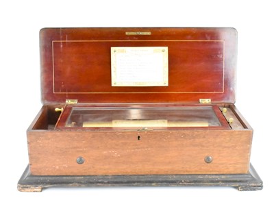Lot 825 - NICOLE FRÉRES; a 19th century rosewood music...