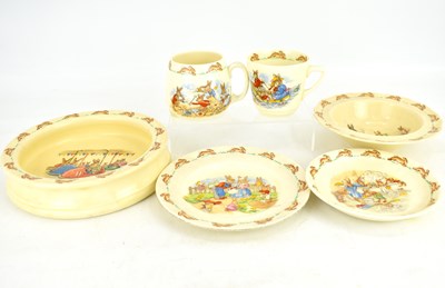 Lot 214 - ROYAL DOULTON; six pieces of Barbara Vernon...